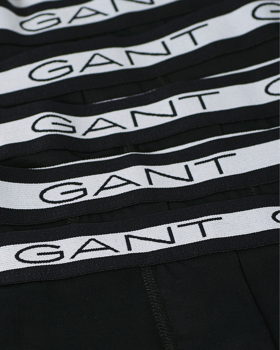 Herren | Unterwäsche | Gant | 5-Pack Trunks Black