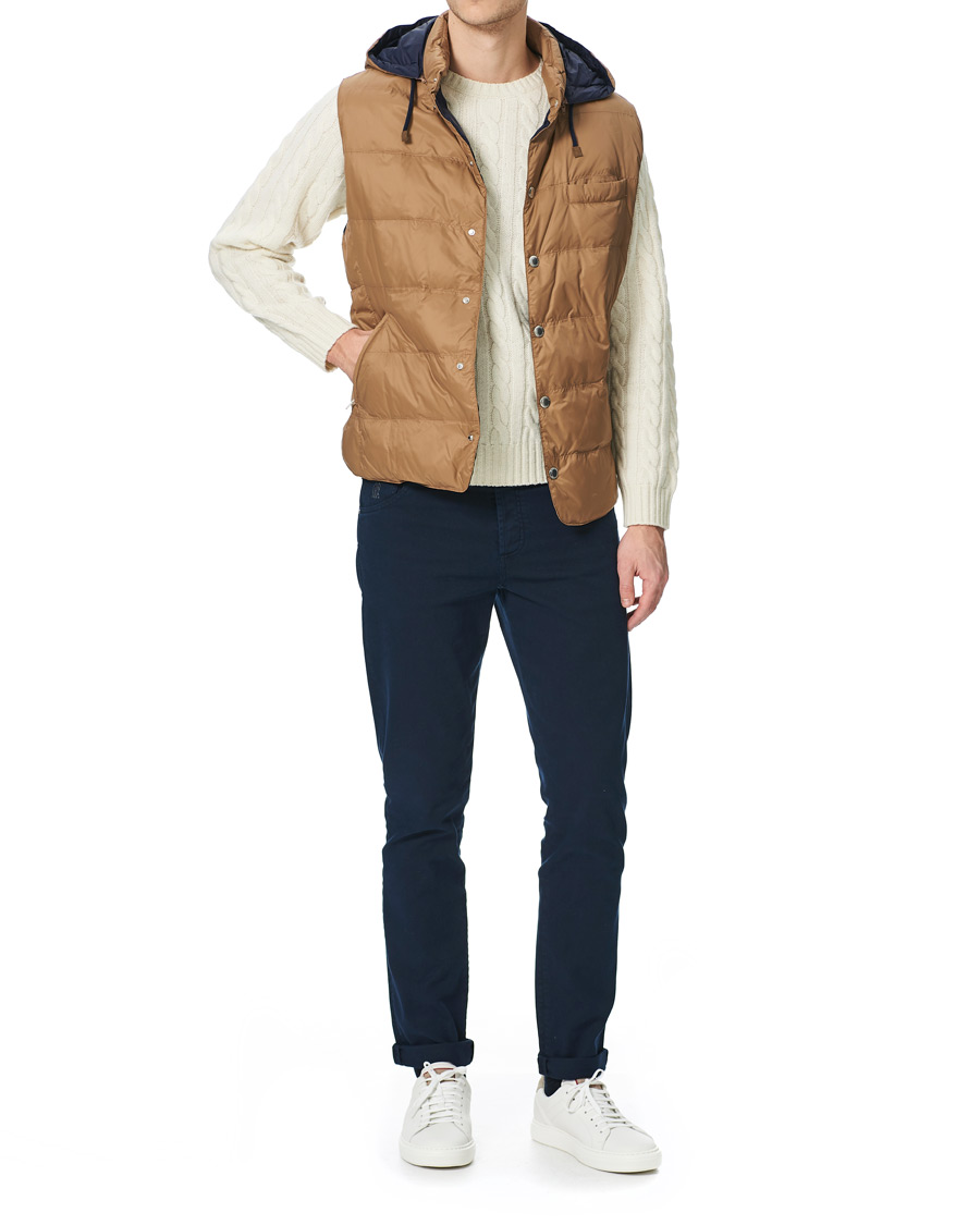 Herren | Hosen | Brunello Cucinelli | Slim Fit 5-Pocket Twill Pants Navy