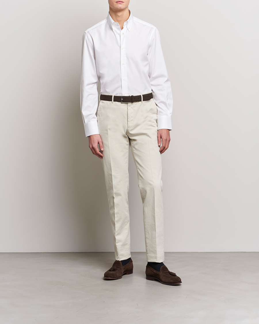 Herren | Hemden | Brunello Cucinelli | Slim Fit Button Down Shirt White