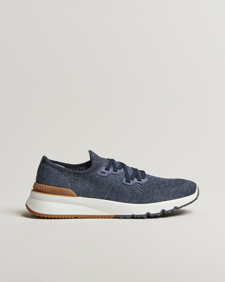 Herren | Brunello Cucinelli Mesh Running Sneakers Dark Blue | Brunello Cucinelli | Mesh Running Sneakers Dark Blue