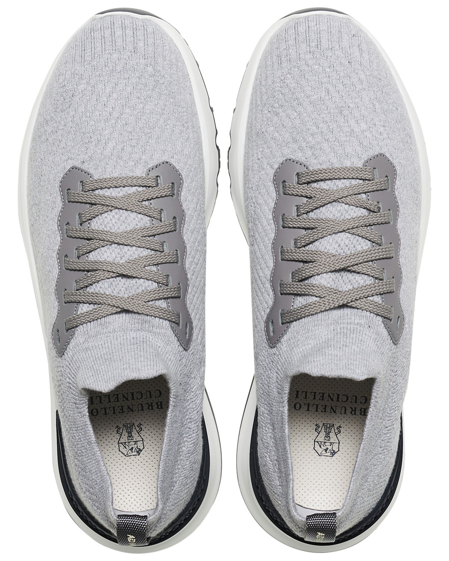 Herren | Brunello Cucinelli Mesh Running Sneaker Light Grey | Brunello Cucinelli | Mesh Running Sneaker Light Grey