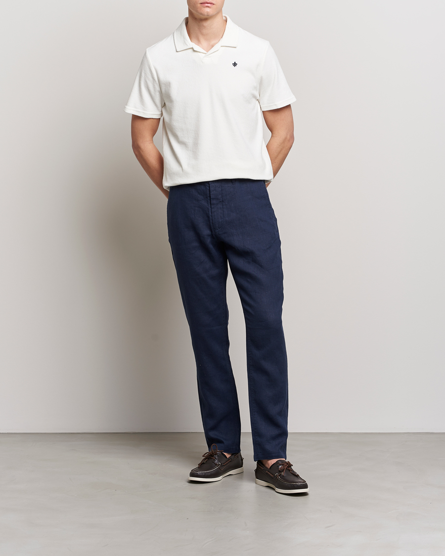 Herren | Poloshirts | Morris | Delon Terry Jersey Polo Off White