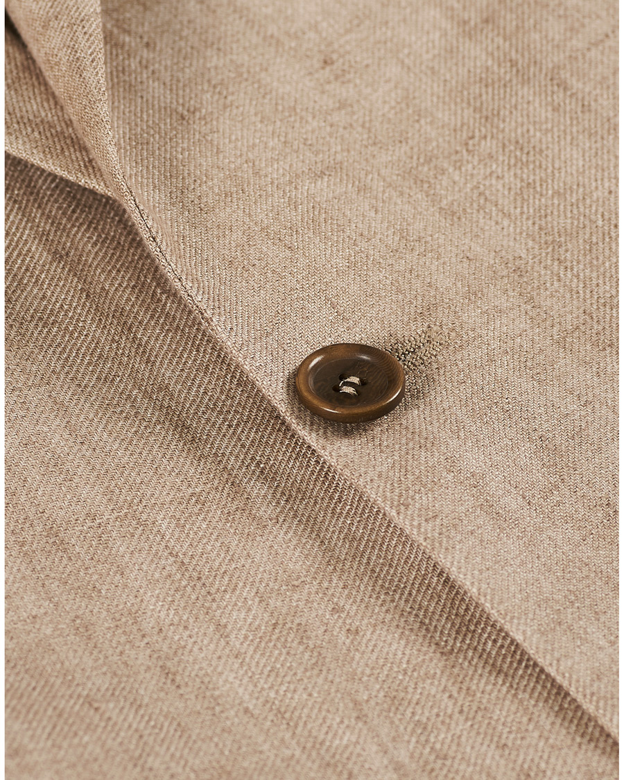 Herren | Sakkos | Morris | Sebastian Linen Patch Pocket Blazer Khaki