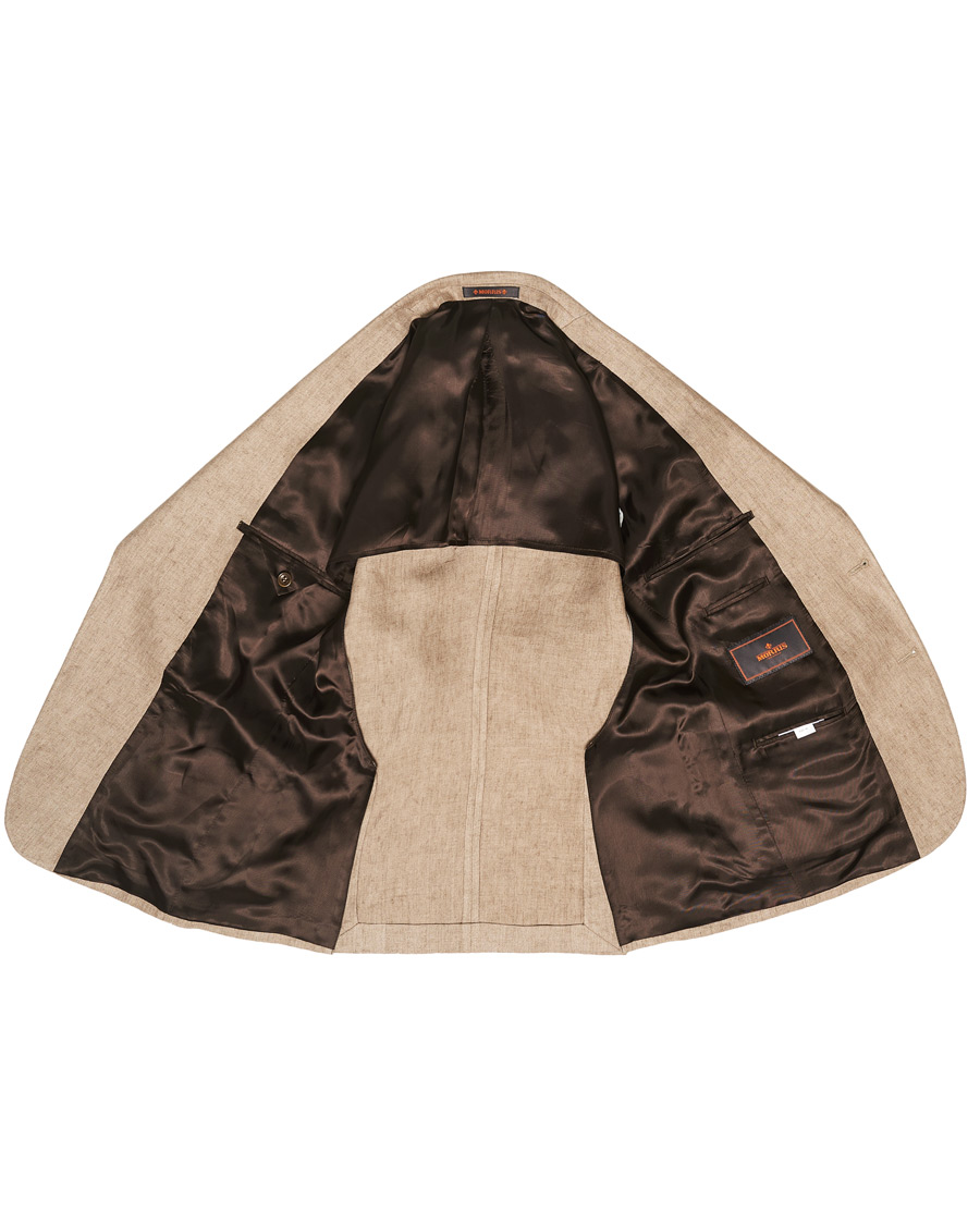 Herren | Sakkos | Morris | Sebastian Linen Patch Pocket Blazer Khaki