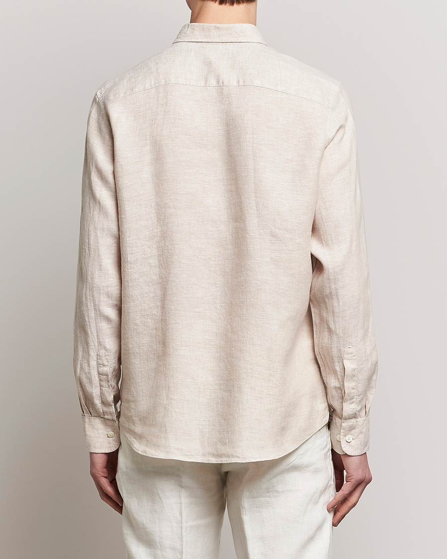 Herren | Hemden | Morris | Douglas Button Down Linen Shirt Khaki