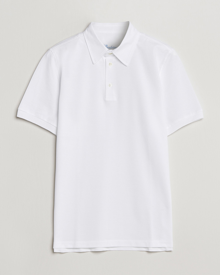 Herren | Poloshirts | Stenströms | Cotton Polo Shirt White