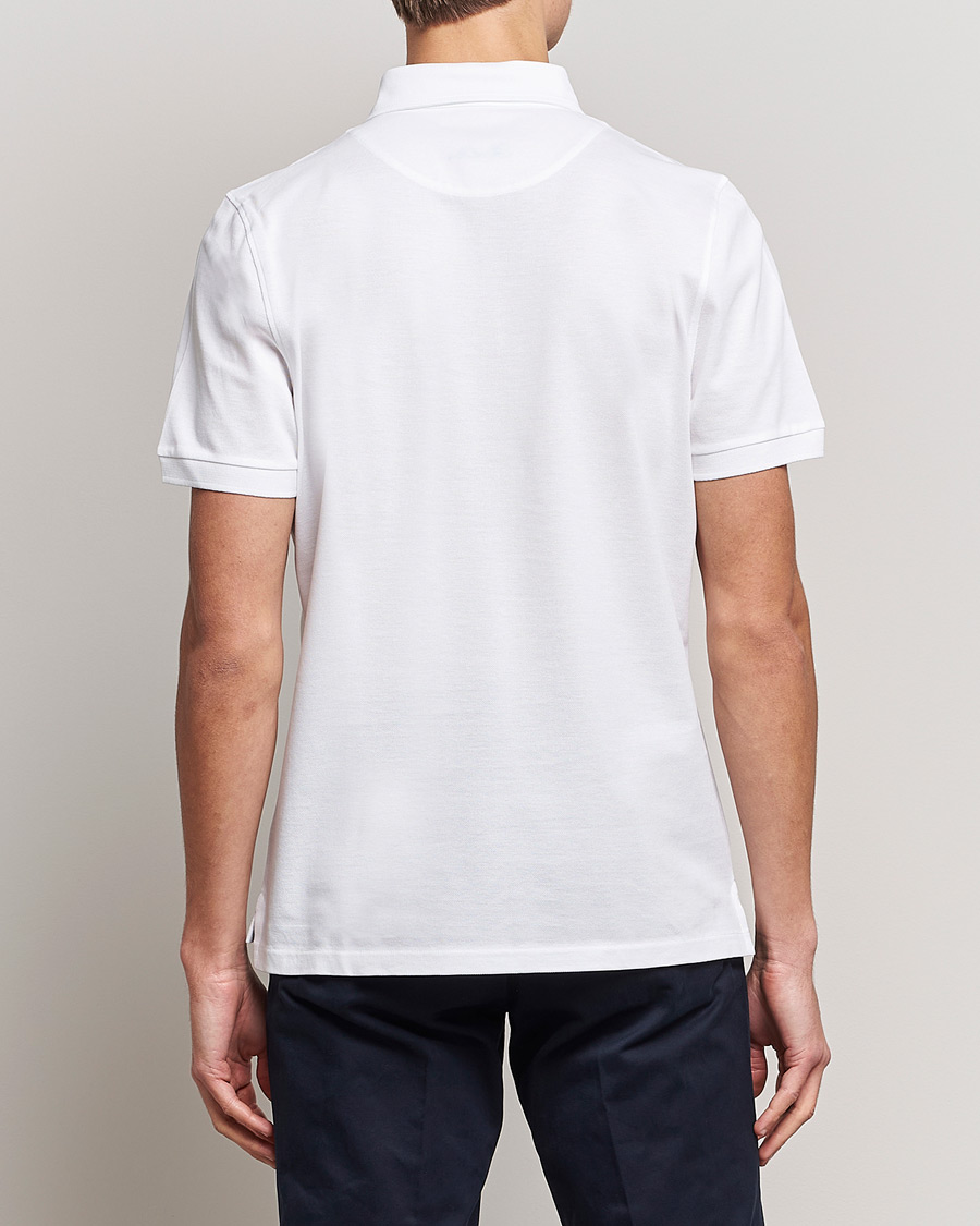 Herren | Poloshirts | Stenströms | Cotton Polo Shirt White