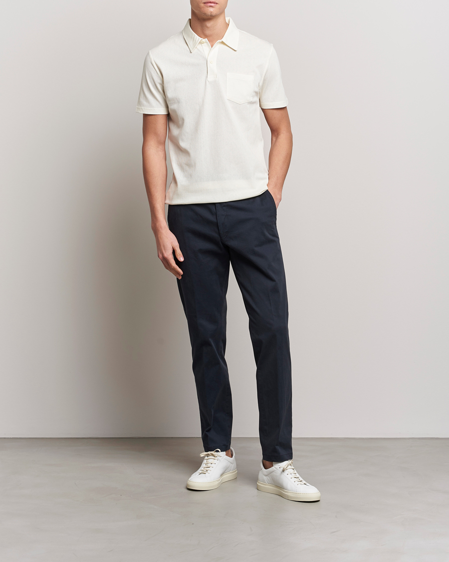 Herren | Poloshirts | Sunspel | Riviera Polo Shirt Archive White