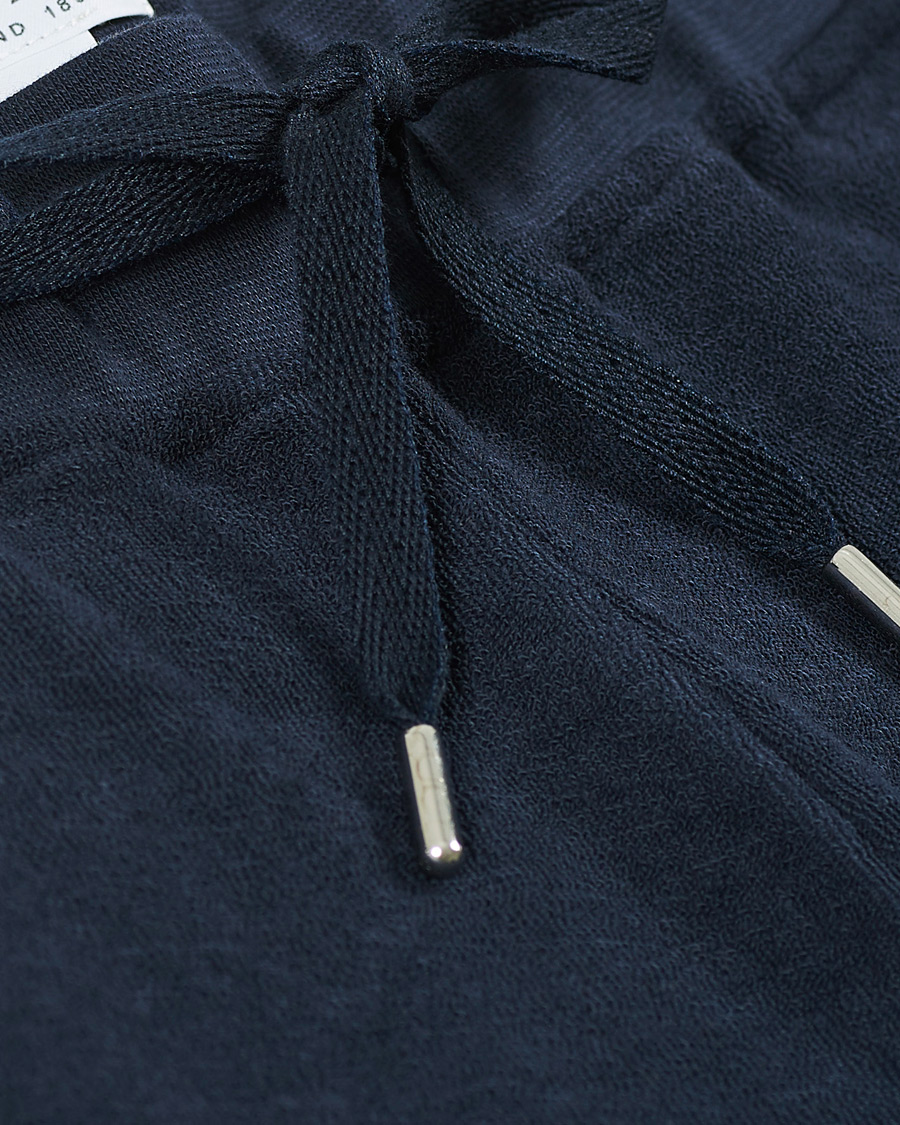 Herren | Shorts | Sunspel | Organic Cotton Towelling Shorts Navy