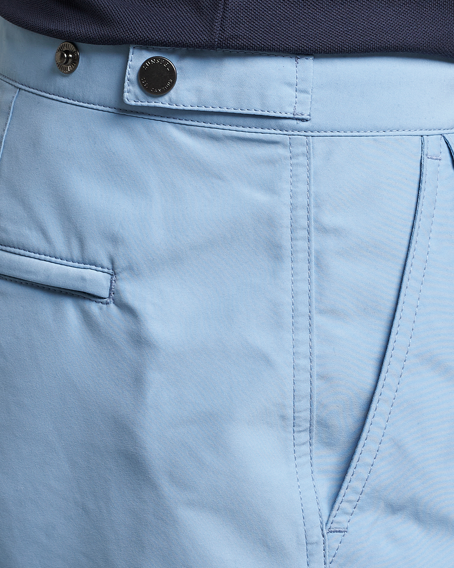 Herren | Badehosen | Sunspel | Recycled Seaqual Tailored Swim Shorts Light Blue
