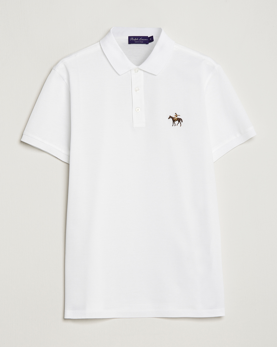 Herren | Poloshirts | Ralph Lauren Purple Label | Mercerized Cotton Polo Classic White