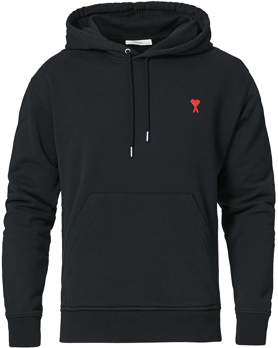 Herren | Pullover | AMI | Heart Logo Hoodie Black