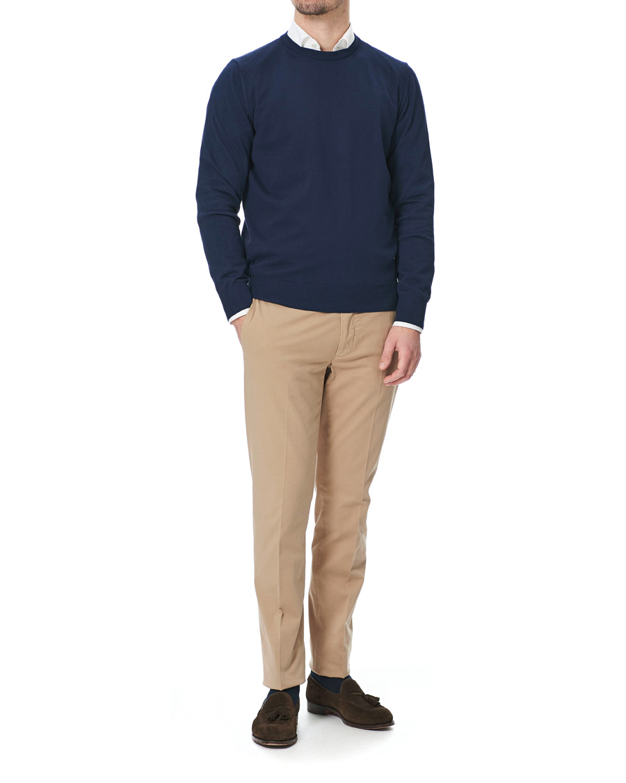 Herren | Hosen | Canali | Cotton Stretch Chinos Beige