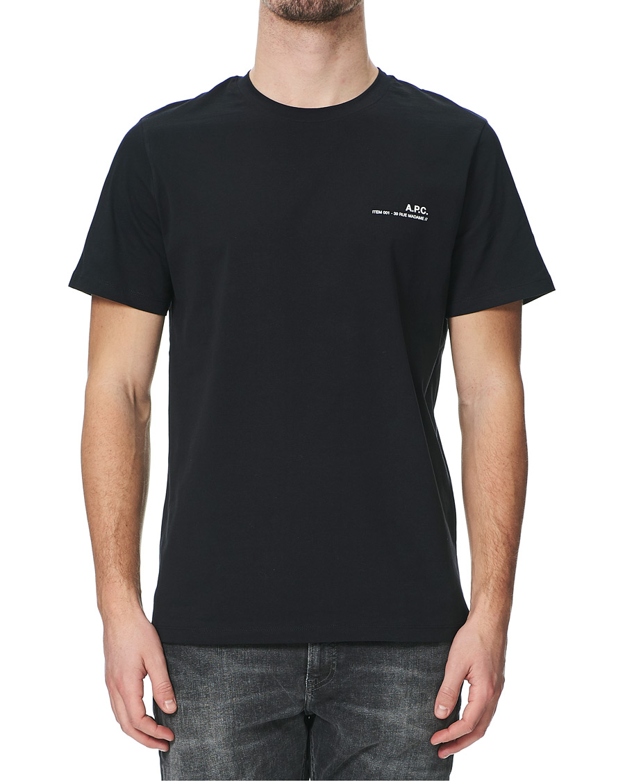 Herren | T-Shirts | A.P.C. | Item Short Sleeve T-Shirt Black