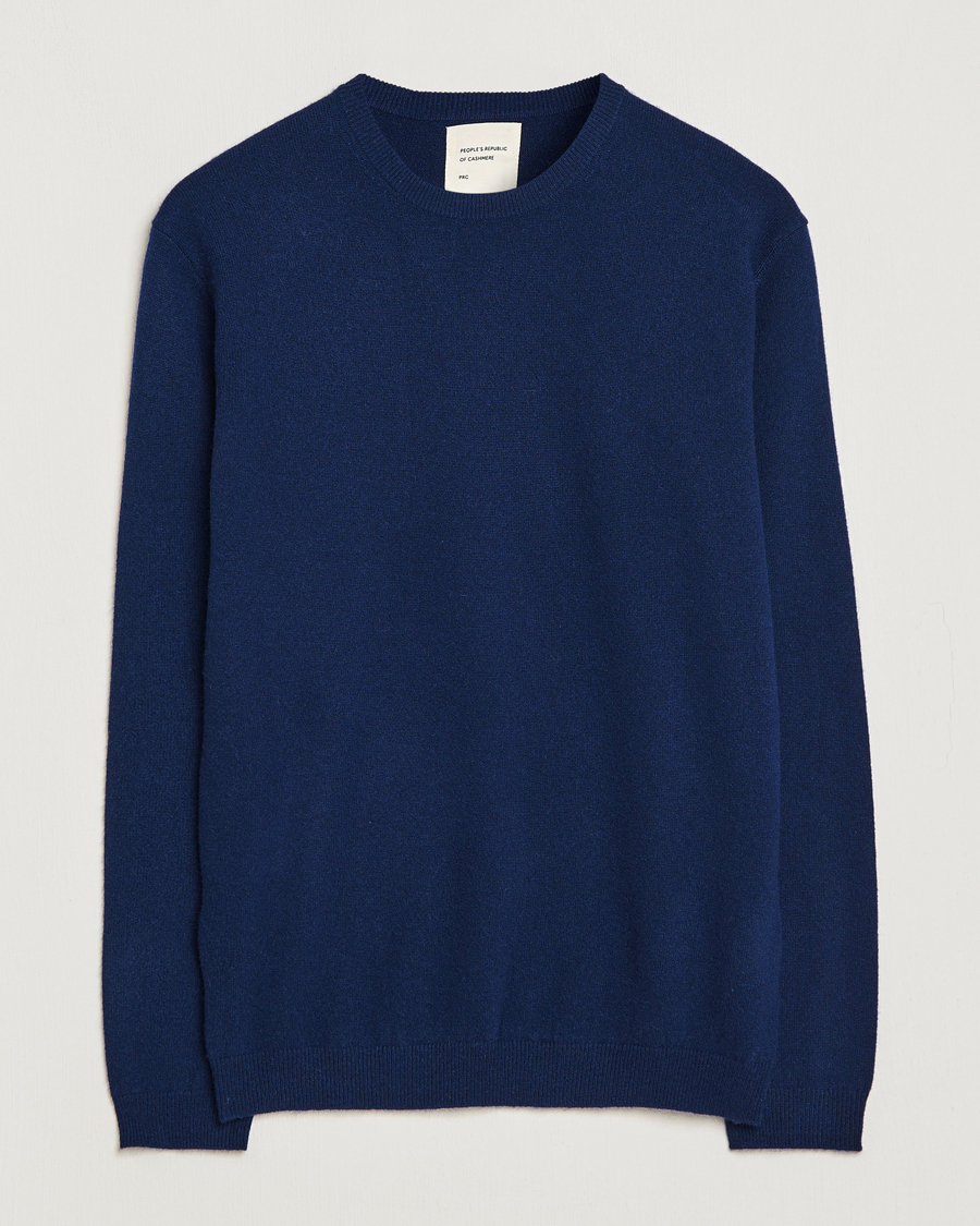 Herren | Pullover | People's Republic of Cashmere | Cashmere Roundneck Navy