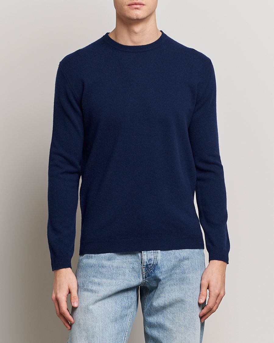 Herren | Pullover | People's Republic of Cashmere | Cashmere Roundneck Navy