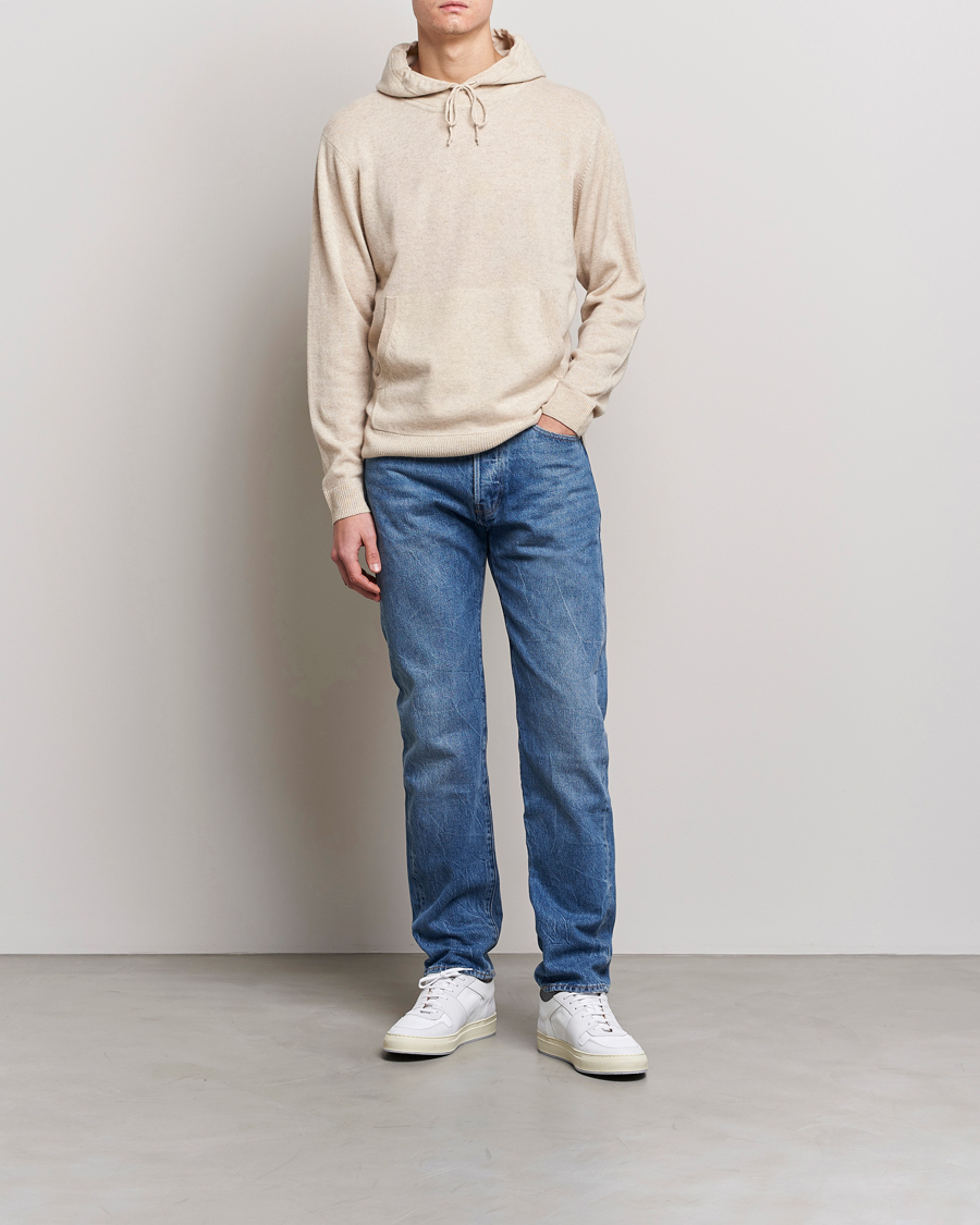Herren | Pullover | People's Republic of Cashmere | Cashmere Hoodie Oatmilk