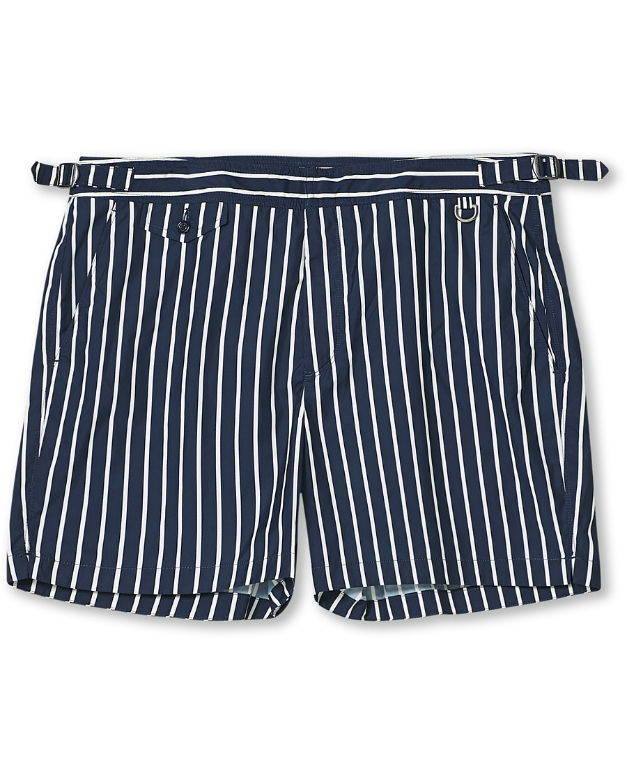 Herren | Badehosen | Ralph Lauren Purple Label | Riviera Swim Trunks Navy/White