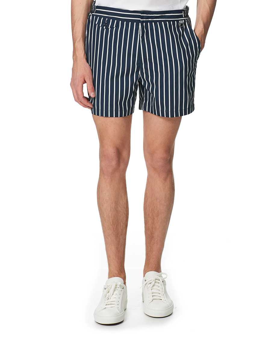 Herren | Badehosen | Ralph Lauren Purple Label | Riviera Swim Trunks Navy/White