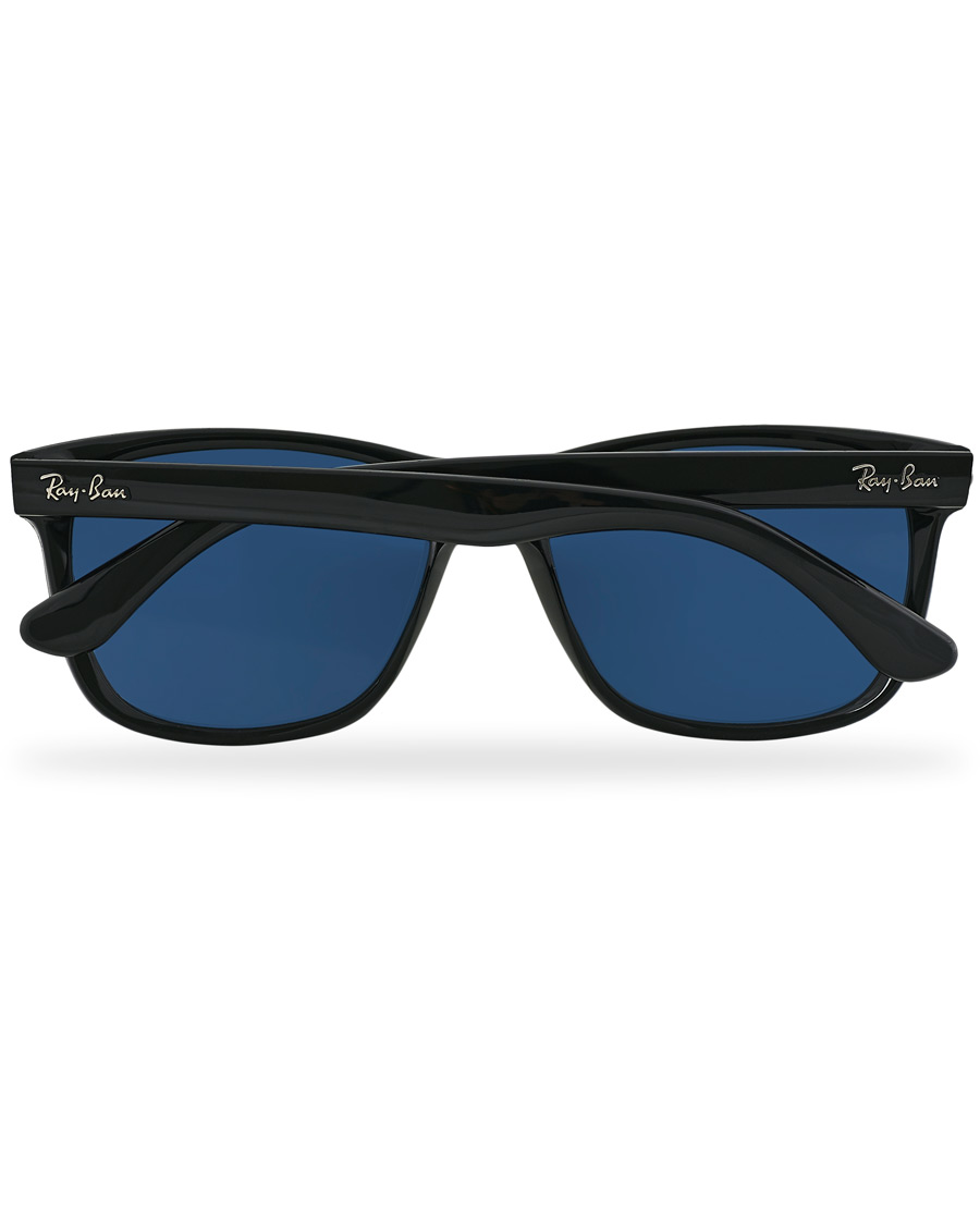 Herren | Ray-Ban RB4181 Sunglasses Shiny Black/Blue | Ray-Ban | RB4181 Sunglasses Shiny Black/Blue