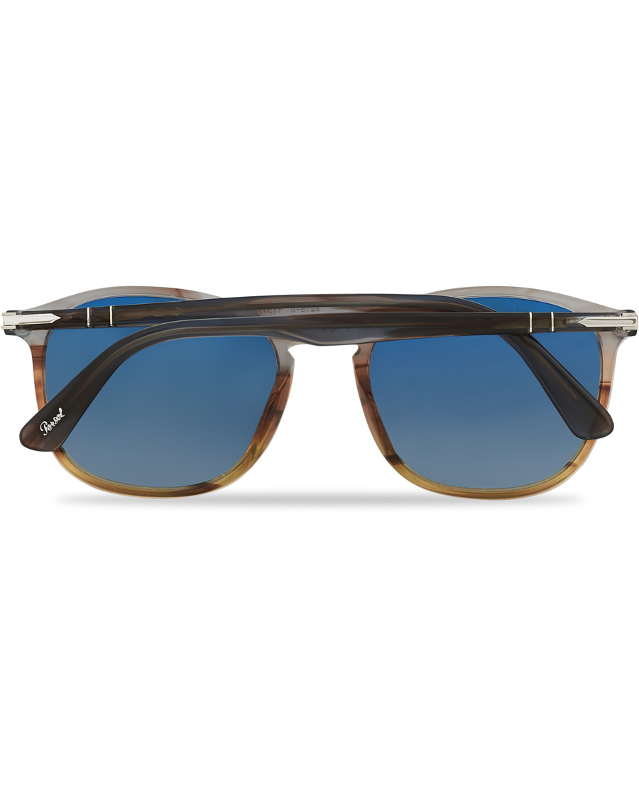 Herren | Persol 0PO3215S Sunglasses Brown/Gradient Blue | Persol | 0PO3215S Sunglasses Brown/Gradient Blue