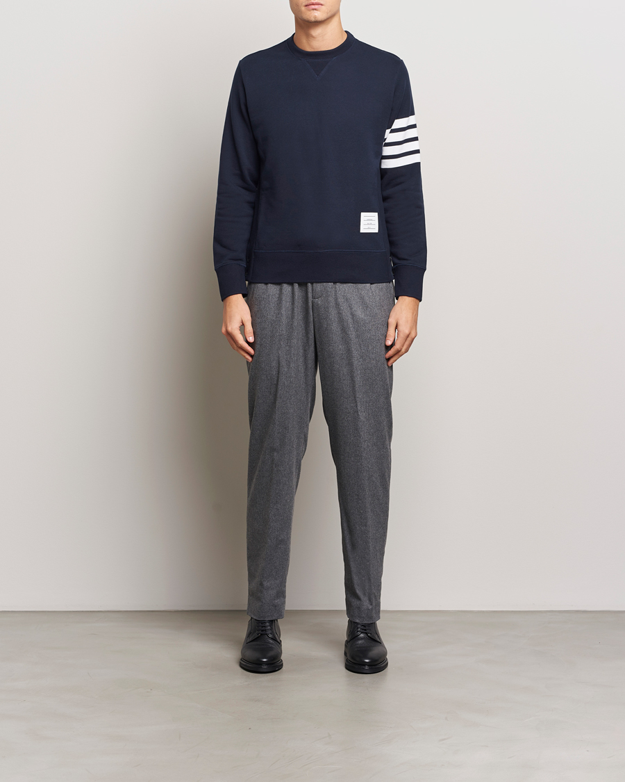 Herren | Pullover | Thom Browne | 4 Bar Sweatshirt Navy
