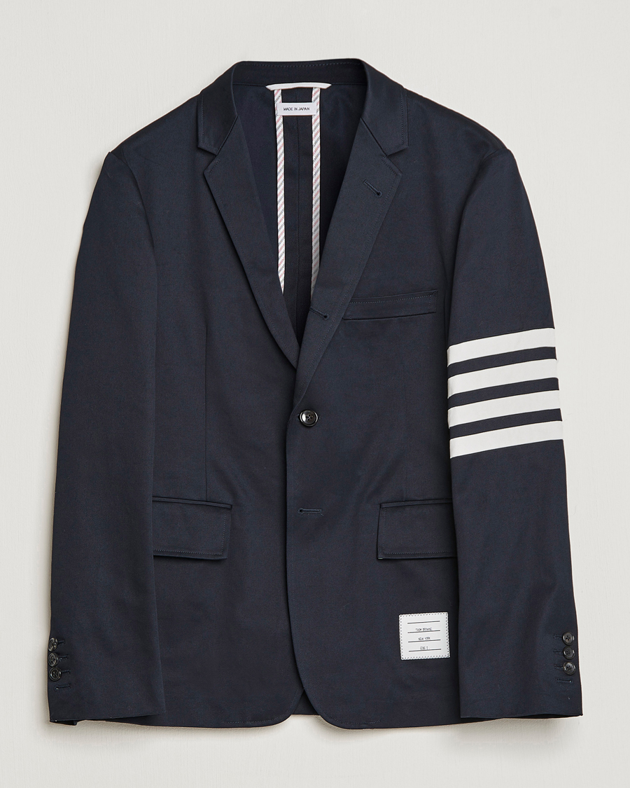 Herren | Sakkos | Thom Browne | Unconstructed Cotton Blazer Navy