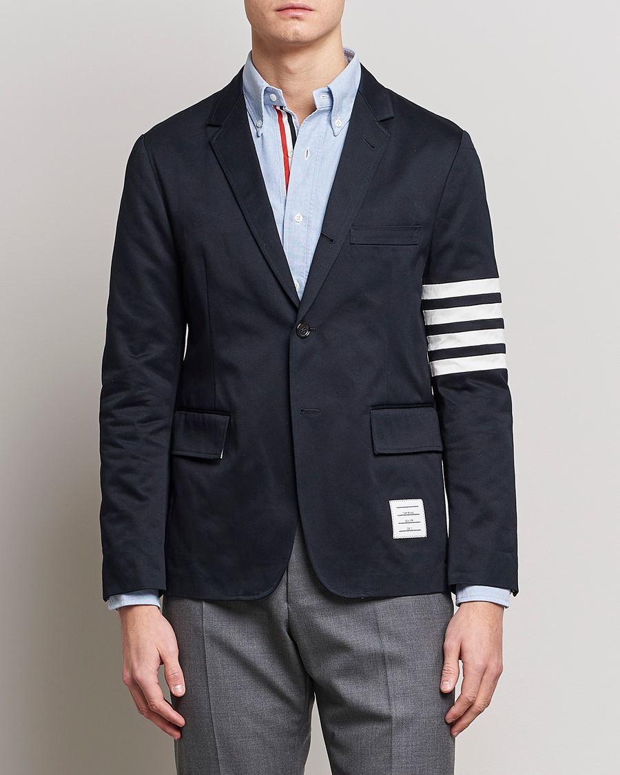 Herren | Sakkos | Thom Browne | Unconstructed Cotton Blazer Navy
