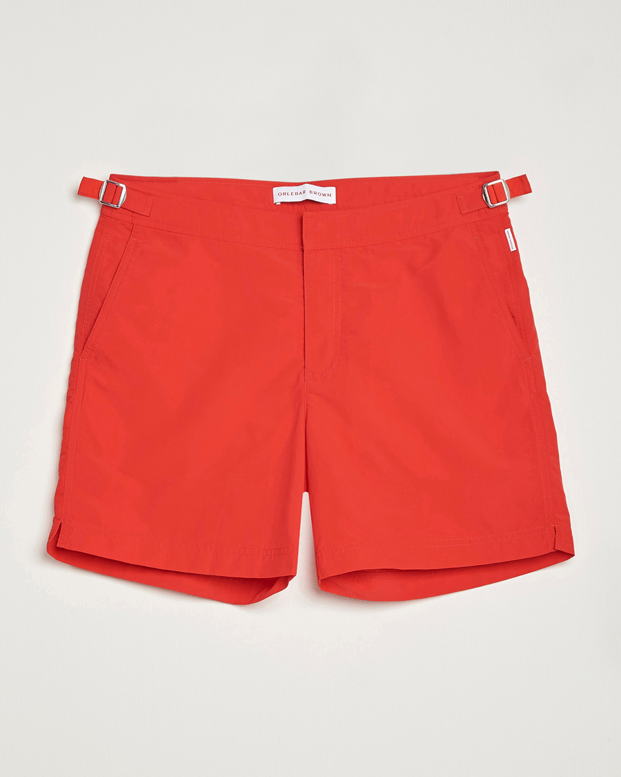 Herren | Orlebar Brown Bulldog II Medium Length Swim Shorts Rescue Red | Orlebar Brown | Bulldog II Medium Length Swim Shorts Rescue Red