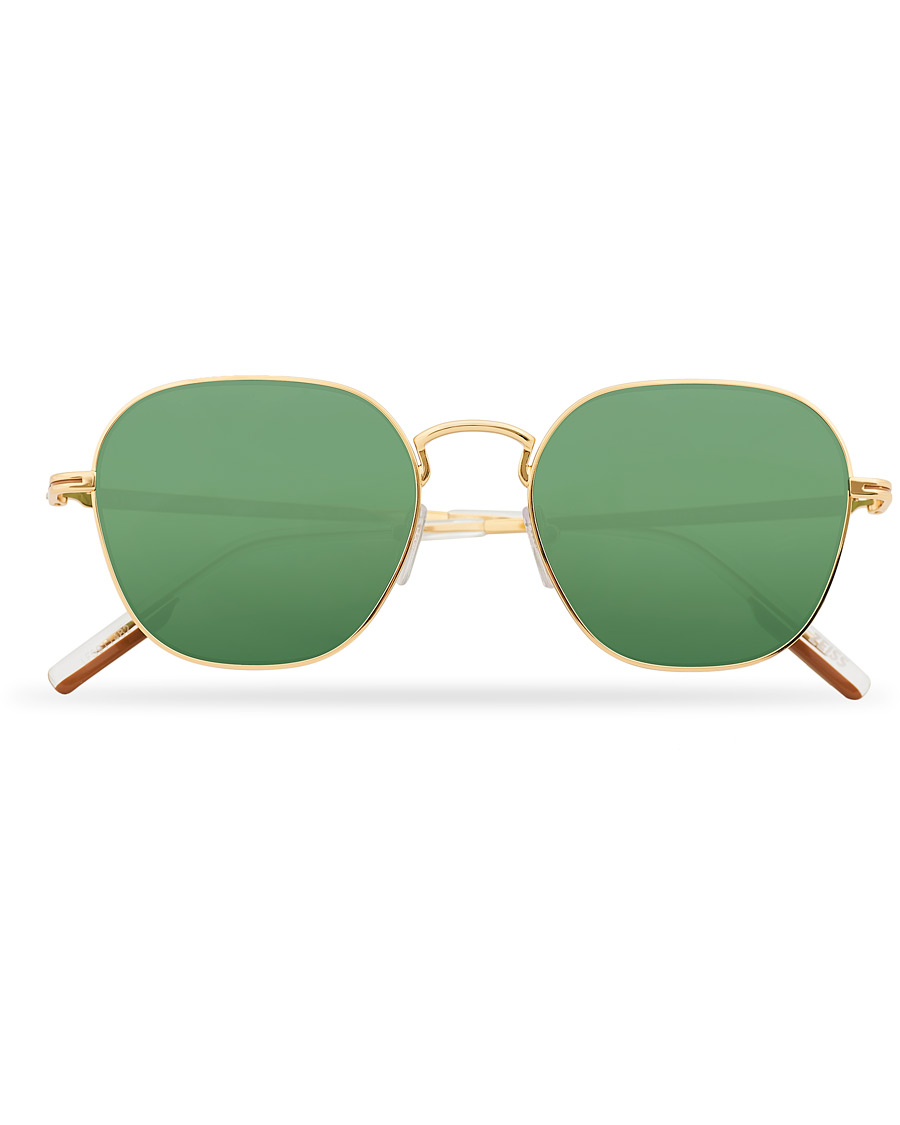 Herren | Ermenegildo Zegna EZ0174 Sunglasses Shiny Deep Gold/Green | Ermenegildo Zegna | EZ0174 Sunglasses Shiny Deep Gold/Green
