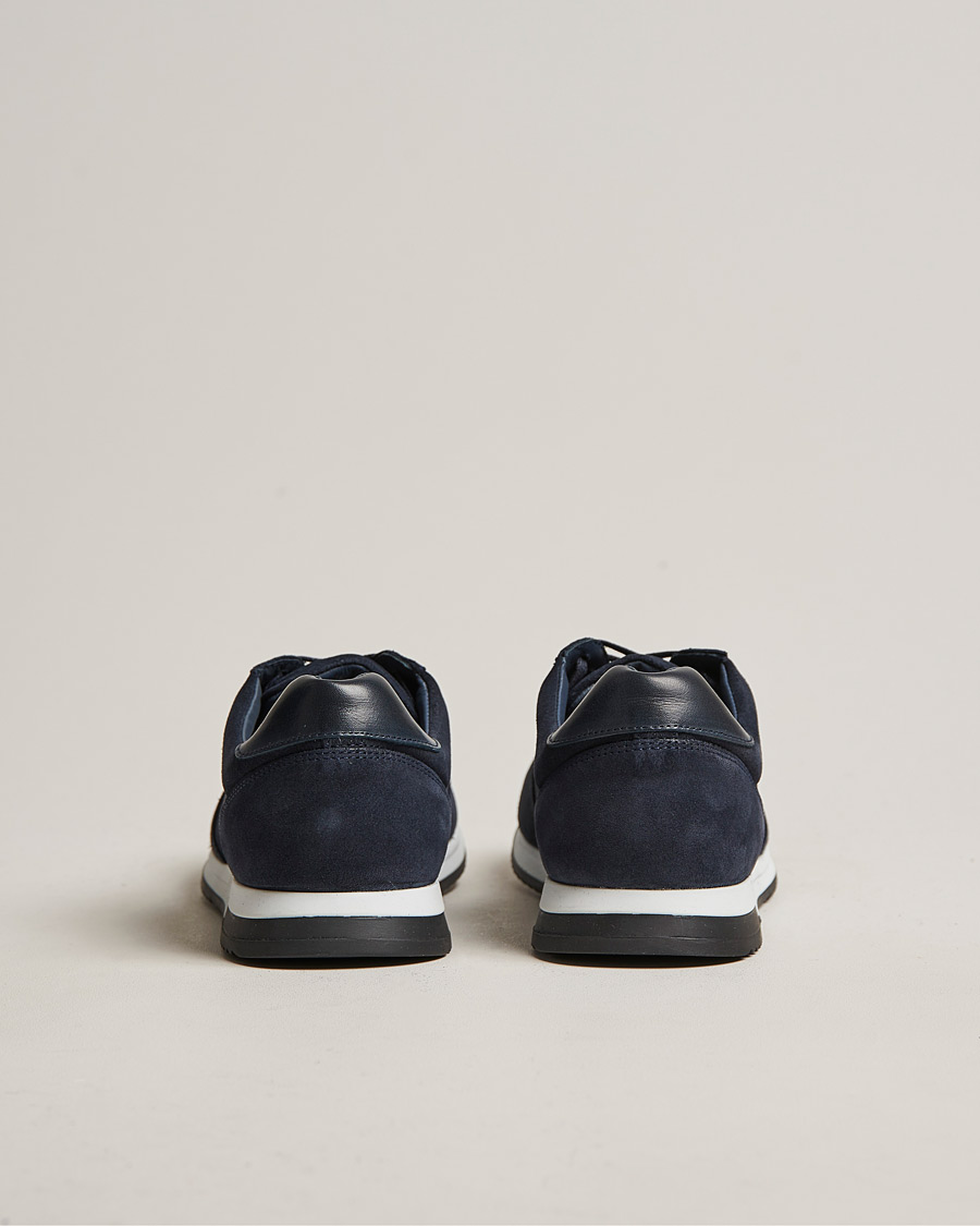 Herren | Sneaker | Design Loake | Loake 1880 Bannister Running Sneaker Navy Suede