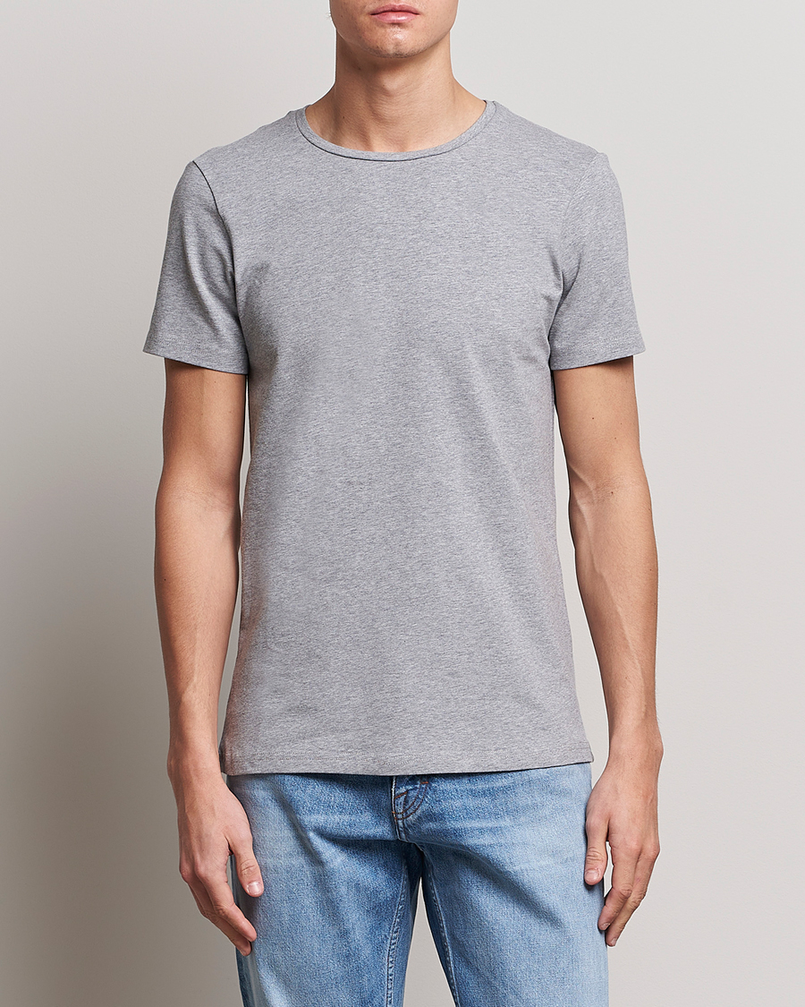 Herren | T-Shirts | Bread & Boxers | 4-Pack Crew Neck Tee White/Black/Grey/Navy