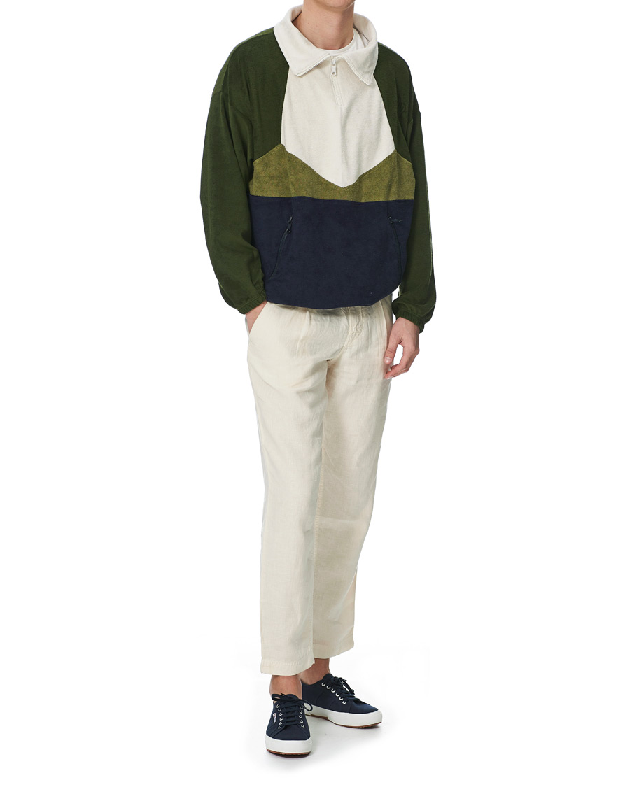 Herren | Pullover | Howlin' | Long Sleeve Terry Zip Sweat Dark Green