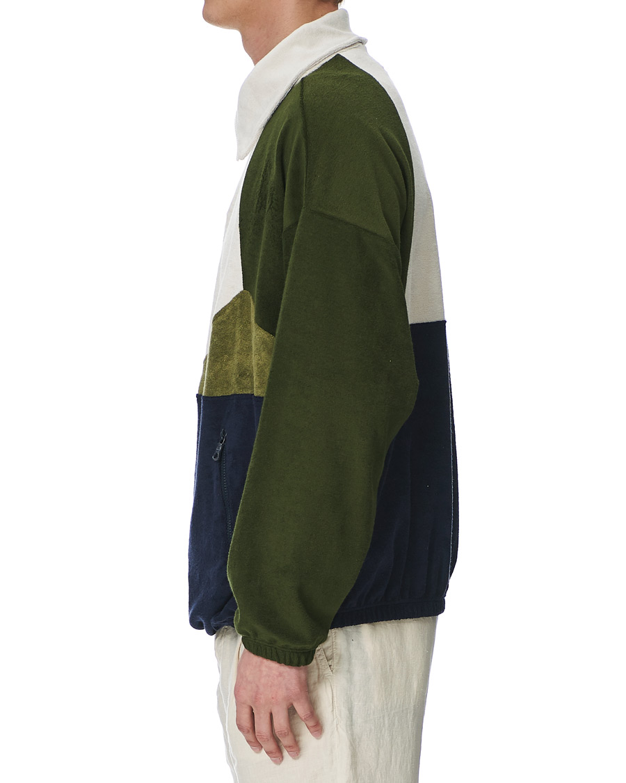 Herren | Pullover | Howlin' | Long Sleeve Terry Zip Sweat Dark Green
