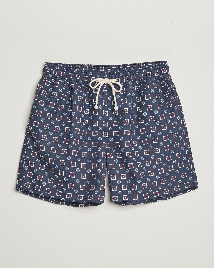 Herren | Badehosen | Ripa Ripa | Scirocco Printed Swimshorts Blue