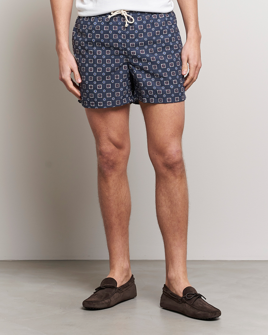 Herren | Badehosen | Ripa Ripa | Scirocco Printed Swimshorts Blue