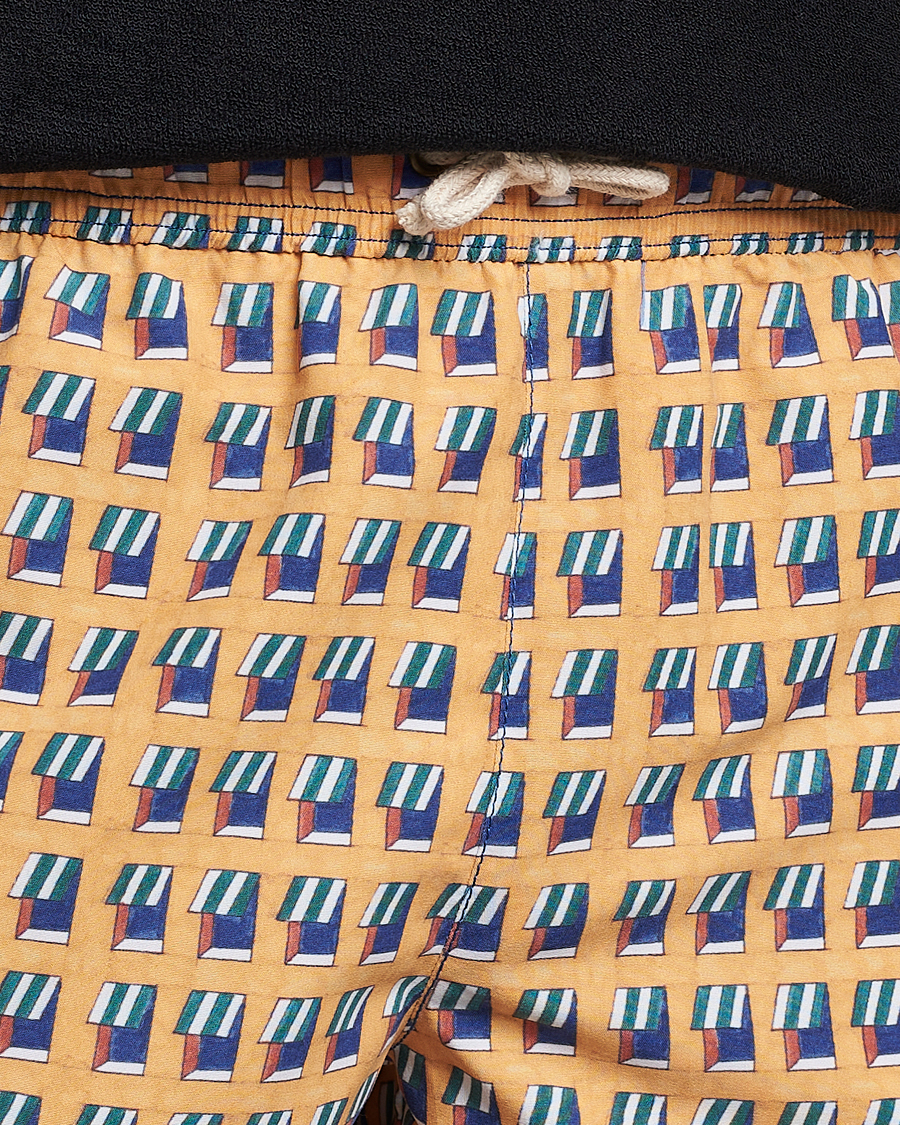 Herren | Badehosen | Ripa Ripa | Finestre Sul Mare Printed Swimshorts Yellow