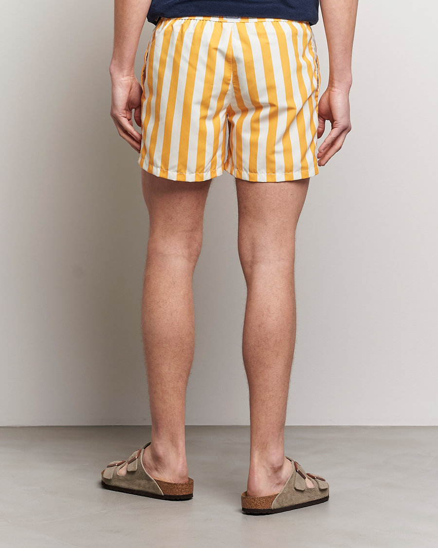 Herren | Ripa Ripa Paraggi Striped Swimshorts Yellow/White | Ripa Ripa | Paraggi Striped Swimshorts Yellow/White