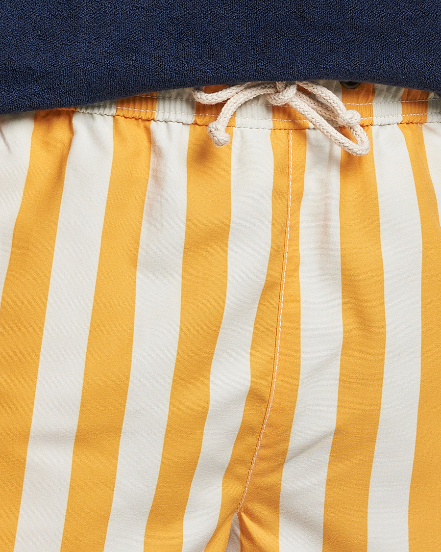 Herren | Ripa Ripa Paraggi Striped Swimshorts Yellow/White | Ripa Ripa | Paraggi Striped Swimshorts Yellow/White