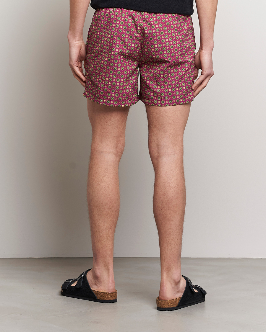 Herren | Badehosen | Ripa Ripa | Nicola Radano Colab Printed Swimshorts Bordeaux