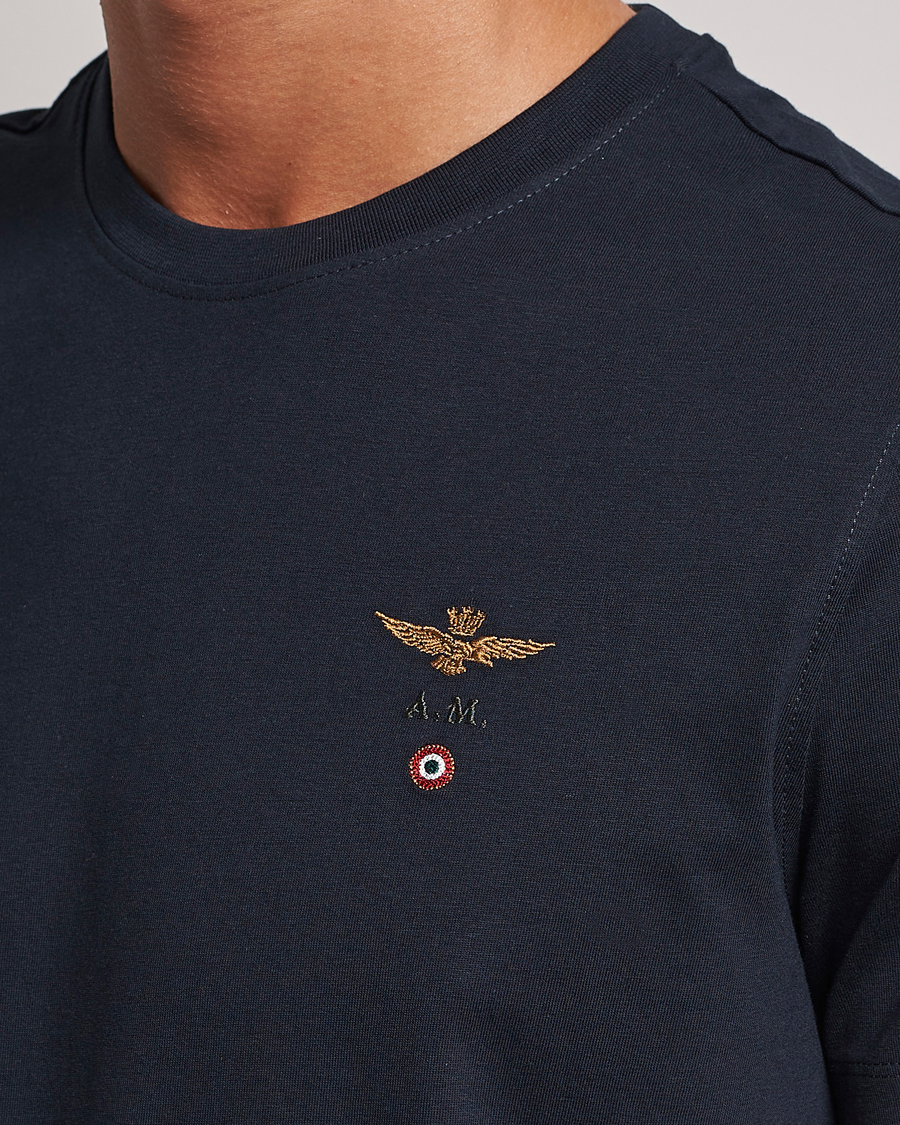 Herren | T-Shirts | Aeronautica Militare | TS1580 Crew Neck Tee Navy