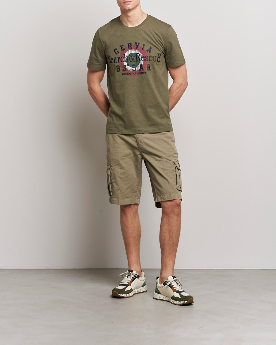 Herren | Shorts | Aeronautica Militare | BE066 Cargo Shorts Green