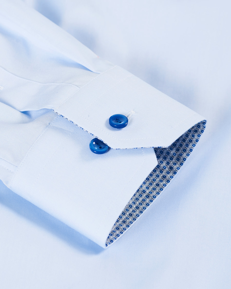 Herren | Hemden | Eton | Slim Fit Contrast Cut Away Shirt Blue