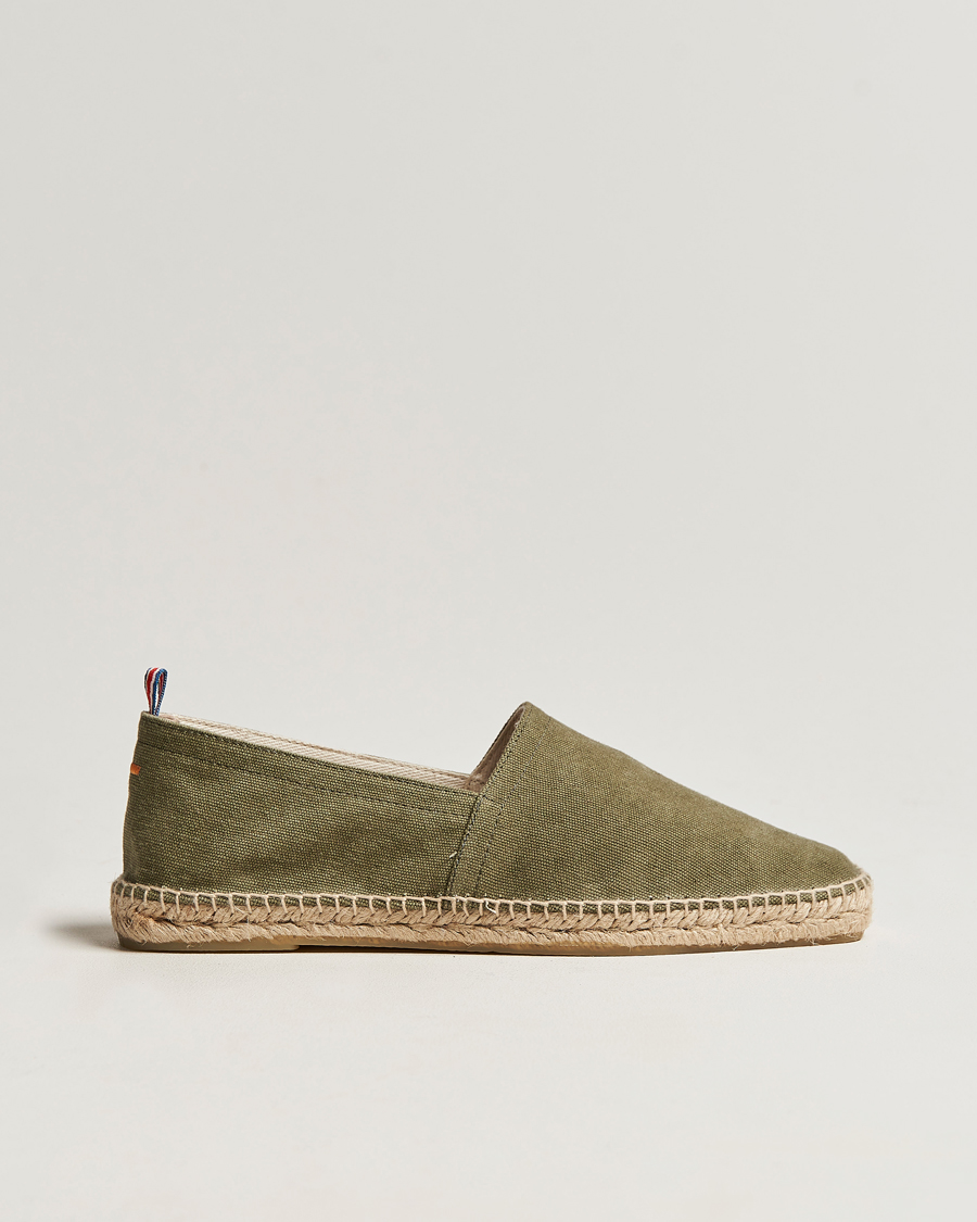 Herren | Espadrillo | Castañer | Pablo Washed Canvas Espadrilles Olive