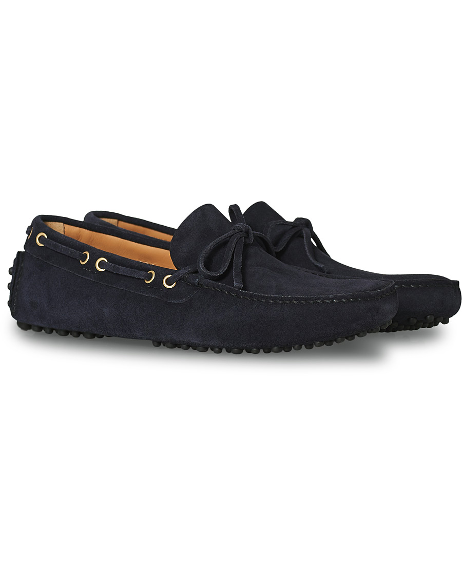 Herren | Car Shoe Driver Moccasin Navy Suede | Car Shoe | Driver Moccasin Navy Suede