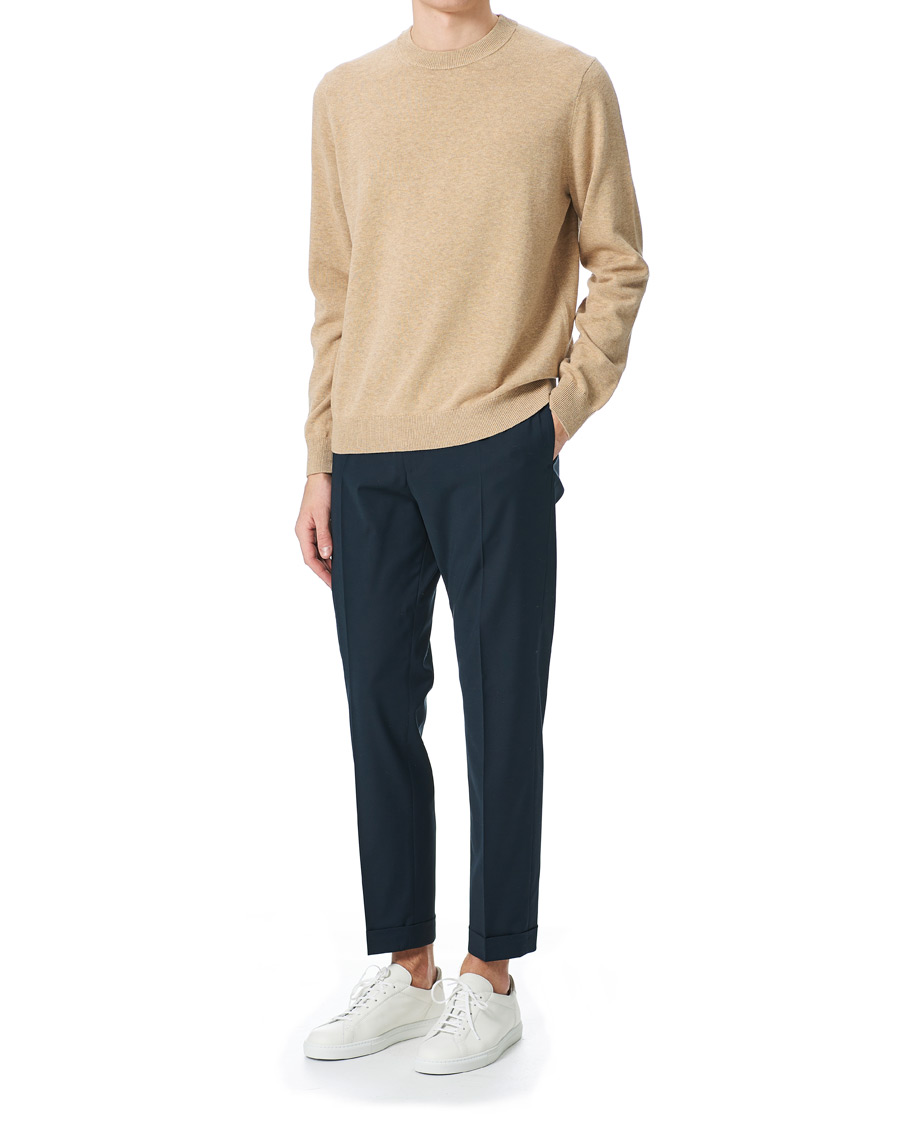 Herren | Pullover | Samsøe Samsøe | Samsøe & Samsøe Thijs Cotton/Cashmere Crew Neck Humus