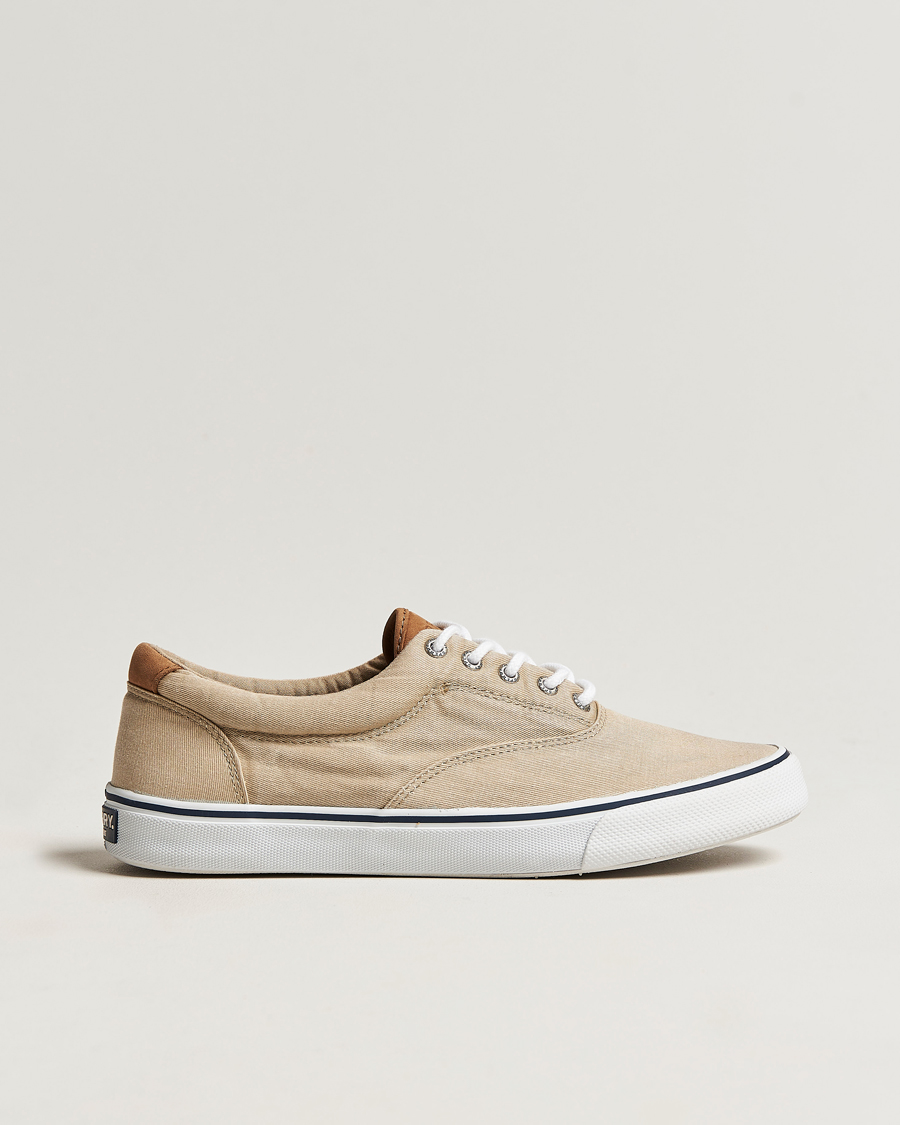 Herren | Sperry Striper II Canvas Sneaker Beige | Sperry | Striper II Canvas Sneaker Beige