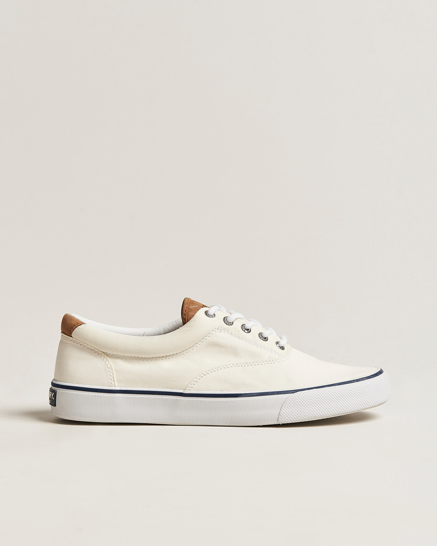 Herren | Sperry Striper II Canvas Sneaker White | Sperry | Striper II Canvas Sneaker White