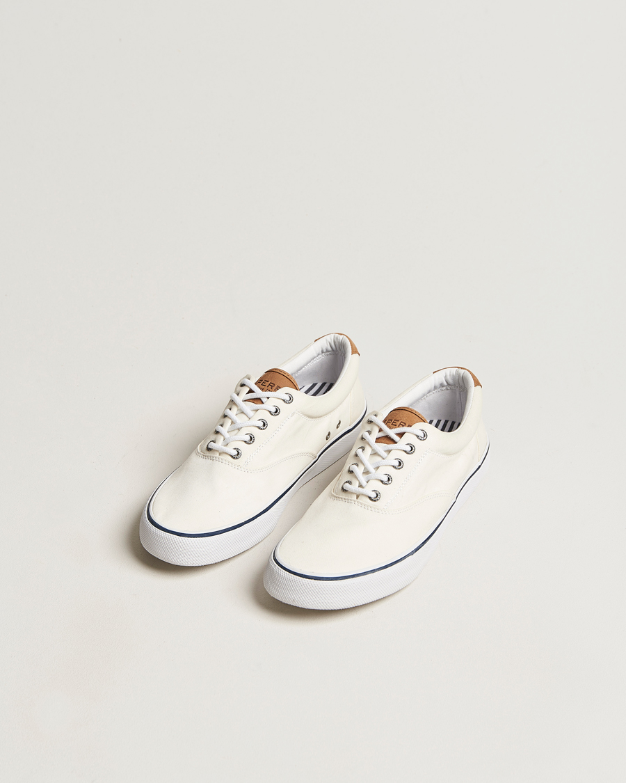 Herren | Sperry Striper II Canvas Sneaker White | Sperry | Striper II Canvas Sneaker White