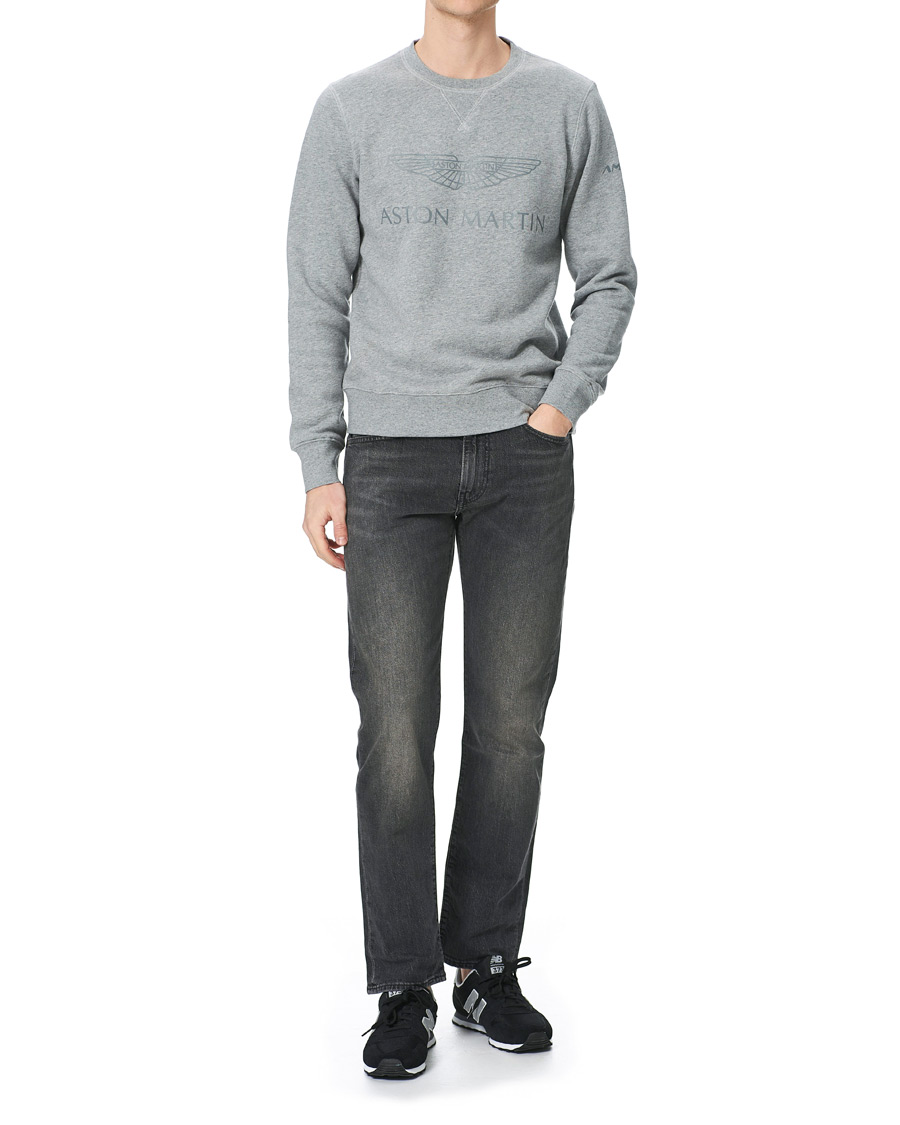 Herren | Pullover | Hackett | AMR Wings Logo Sweatshirt Grey Marl